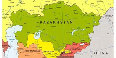 Зураг Казахстаны азийн газрын зураг